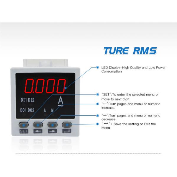 AC/DC Galvanometer LED Display CN-AA81 Single phase mean current meter