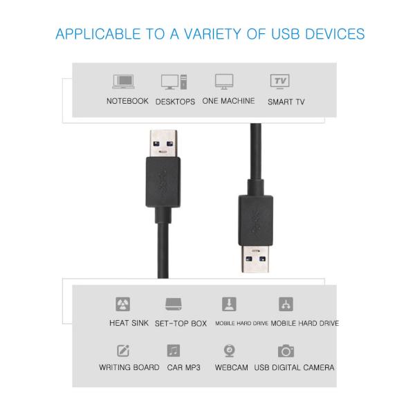 Male Mobile Hard Disk Cable To 1m Length USB3.0 Male