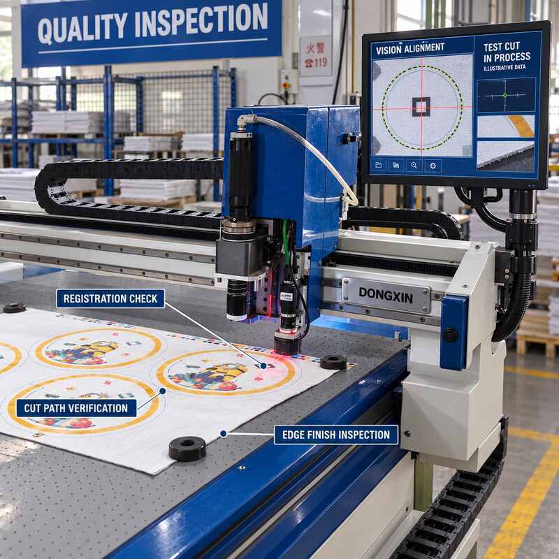 Automatic CNC Melamine Decal Paper Cutting Machine with Optical Positioning and Custom Contour Cutting