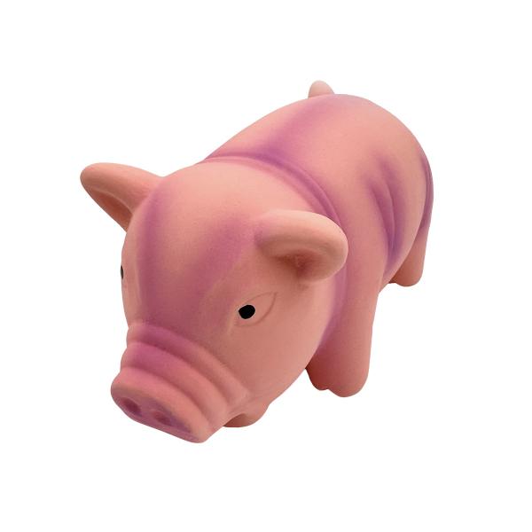 Cute Latex Pig Shape Dog Toy Durable Pet Toy For Chewing And Interactive Play