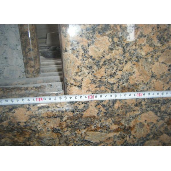 Baltic Gold Granite Stone Slab Countertop Solid Surface Vanity Tops For Bathroom