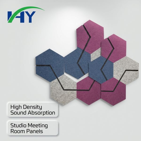 Commercial Hexagon Acoustic Panels Wholesale Custom Color For Office Wall