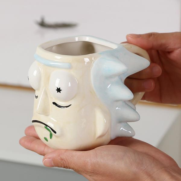 Cartoon Anime caneca de café cerâmica 3D caneca de escritório em casa chaleira conveniente presente