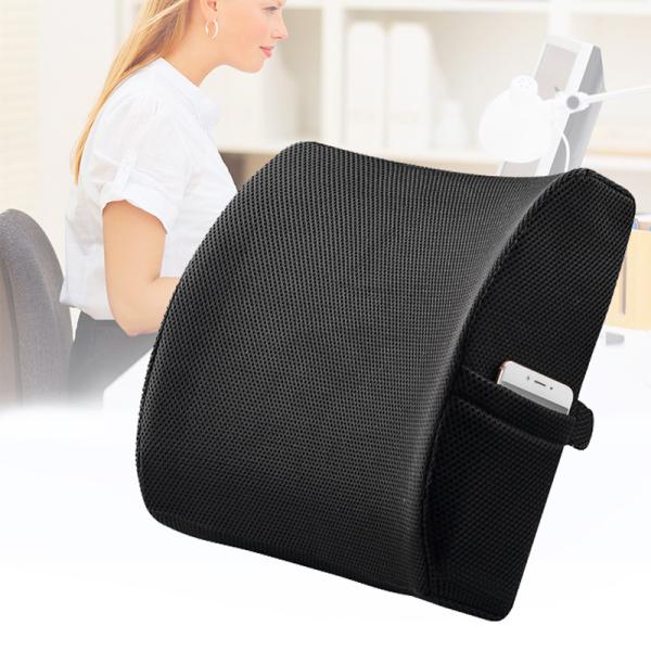 Comfortable Memory Foam Gel Lumbar Cushion for Office Chair Slow Rebound Back Support
