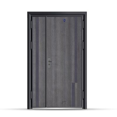 Porta da rua de aço inoxidável blindada do metal da entrada da segurança da porta de entrada para a casa de campo