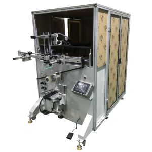 Semi Automatic Pneumatic Screen Printing Machine For Tapered Glass Jars