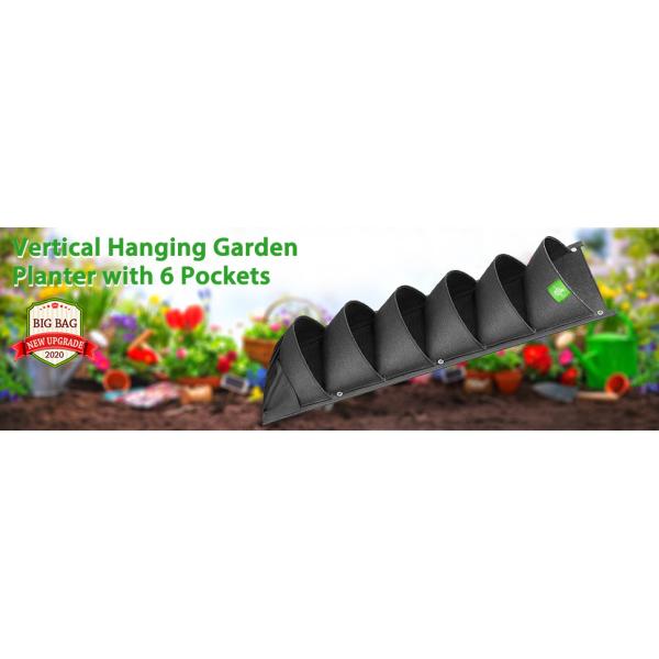 Hanging Growing Strawberry Bags Planter, Vertical Wall Hanging Planters, Herbs, Succulents, Artificial Plants or Flowers