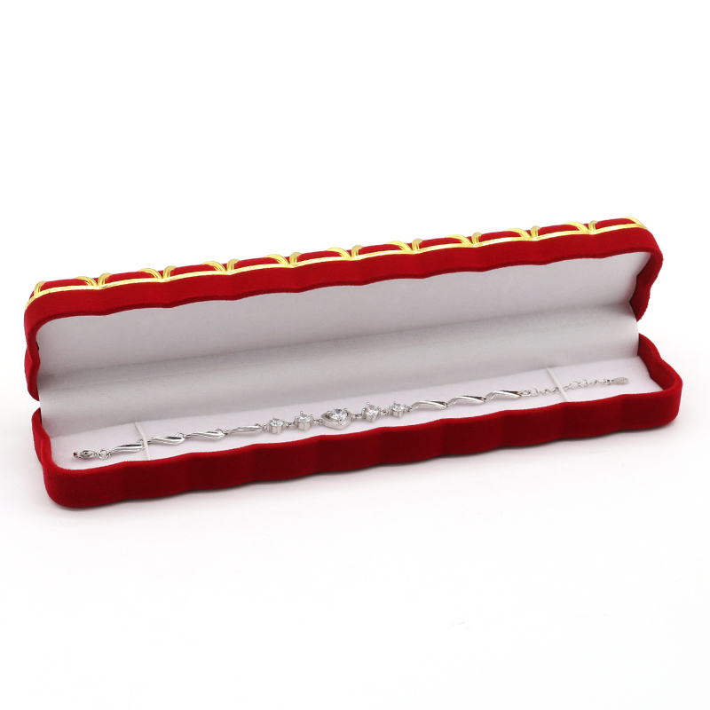Luxurious Red Velvet Jewelry Box Vintage Jewelry Box For Presenting Your Treasures