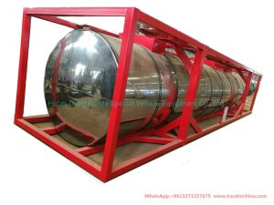100Ton  Hydrochloric Acid (HCl Acid )Liquid Corrosive ISO Storage Tank Steel Stainless lined PE  WhsApp:+8615271357675