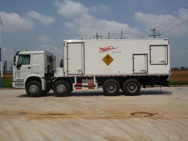 Sinotruk Special Purpose Truck 15ton BCR（D）H-15 On - Site Mixed Emulsified ANFO Explosive Truck