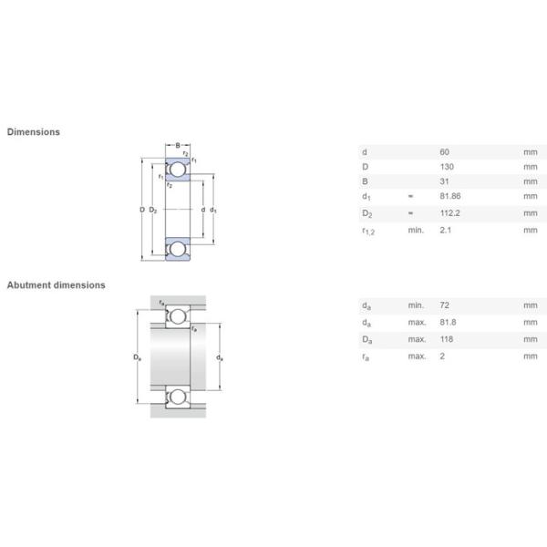 6312 M/C4VL0241 Electric Motor Bearing Replacement For Railway Industry