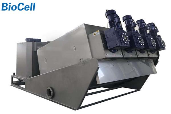 1.9KW SS304 Multi Disk Screw Press For Sedimentation Andactivated Sludge
