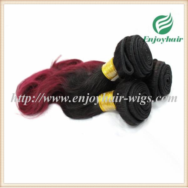 Brazilian virgin  hair weave , natural color/99J# Body wave 10''-26''length hair extension