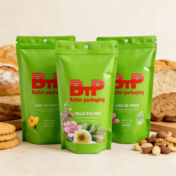 MOQ 100pcs Custom Printed Food Packaging Bags Plastic Stand up Resealable  Zipper Aluminum Pouch Mylar Bag for Snack Packaging