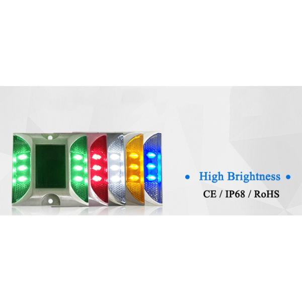 High brightness aluminum led cat eye solar road stud