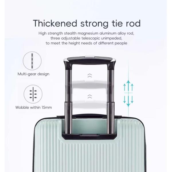 Maleta de diseño de cámara verde/beige/azul/negra, maleta de PC, equipaje con cerradura TSA, carcasa rígida, ligera, equipaje de gran capacidad