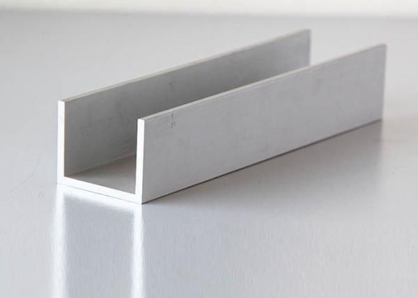 Silver Anodized Aluminium Channel Extrusions , Architectural Aluminum Channel
