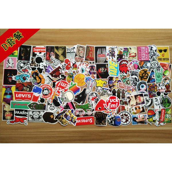 Classic Fashion Style Graffiti Cool Stickers Non Toxic For Moto Car / Suitcase