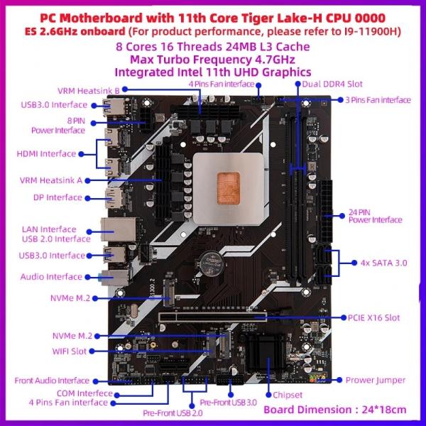 Motherboard PC Gaming ERYING Kit I9 Dengan CPU