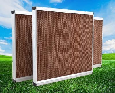 Big Sale Husbandry Honeycomb Cellulose Evaporative Cooling Pad for Greenhouse Cooling System With Brown Color 10mm