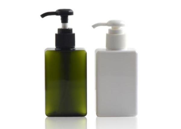 250ml Square PET Bottle With Lotion Pump For Cosmetic Packaging