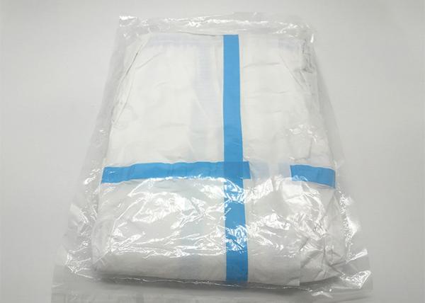 Personal Disposable Protective Suit White Disposable Overalls With Hat FDA CE