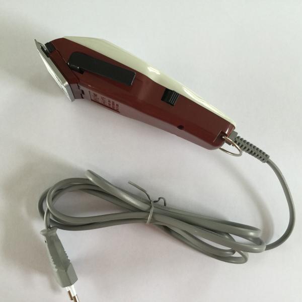 White Red RF888B Electric Pro Hair Clipper Stainless Steel Metal Cutting Blade