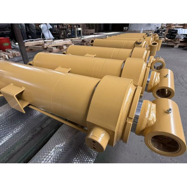 Hard Chrome Plated Luffing Hydraulic Double Acting Ram Cylinder For Construction Machinery