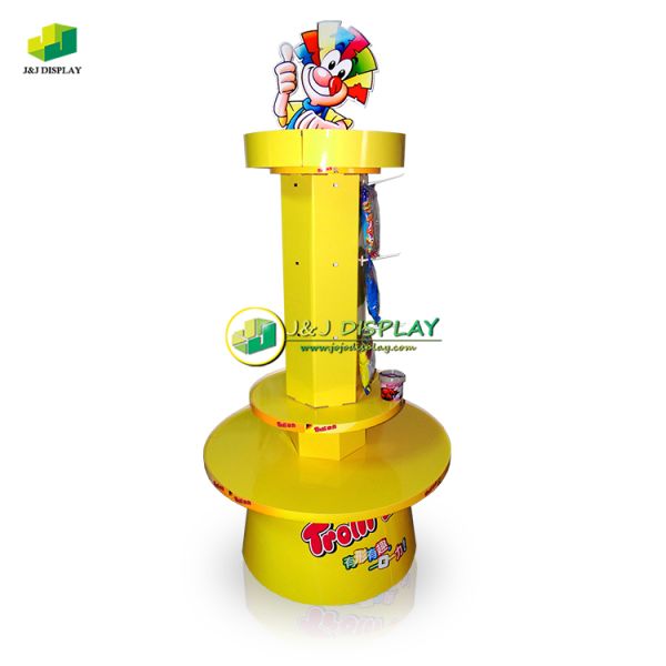 Promotion Floor Display Stand Corrugated CMYK Printing For Advertising