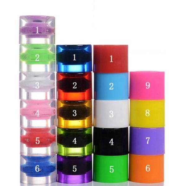 60x45mm Skateboard Road Wheels 85A Transparent PU For Skateboards