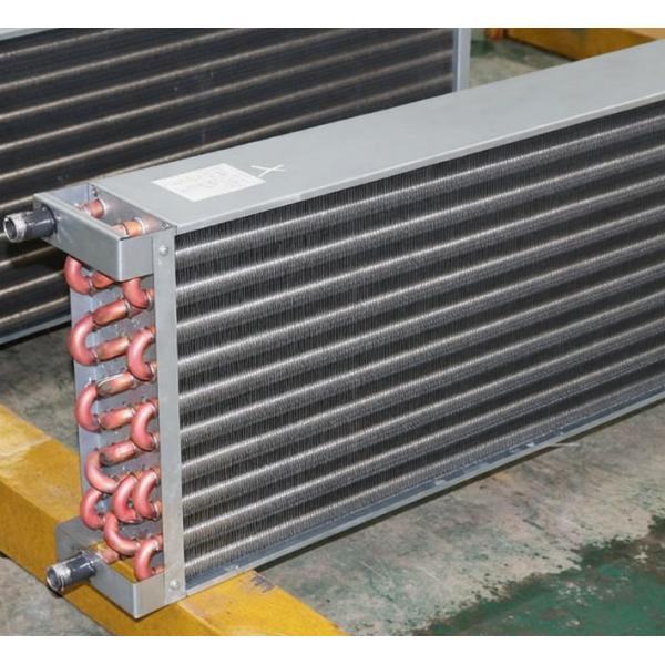 Copper Tube Aluminum Fin Condenser 50mm Tube HVAC Heat Exchanger