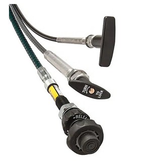 Различные типы ручек для кабелей управления могут быть быстро и легко установлены на кабелях управления