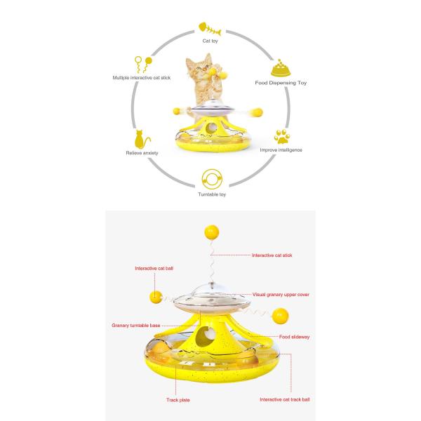 Cats Small Animals Suitable Popular Cat Kitten Track Ball Toys Teaser Balls by Pet Supplies