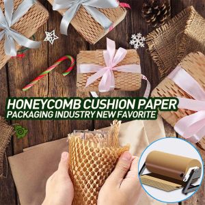 Degradable Recyclable размер сота подгонянный упаковочной бумагой