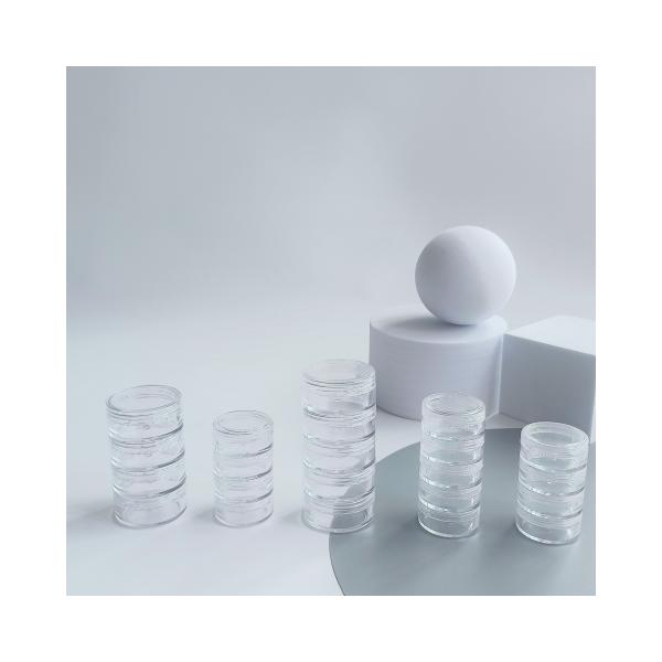 Слои Опциональные слои 5 мл 10 мл пластиковые кремовые банки в индивидуальных цветах и слоях для PS