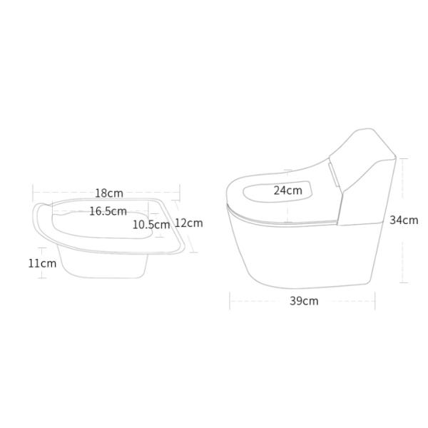 Eco Friendly PP Baby Potty Toilet Trainer with EN-71 Certification and Lightweight Design