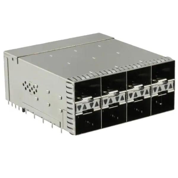 2180324-6  zSFP+ Receptacle with Cage, Ganged (2x4) Connector