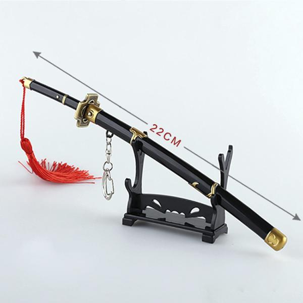 One Piece Zoro Yubashiri 3D Model Keychain Sword Zinc Alloy