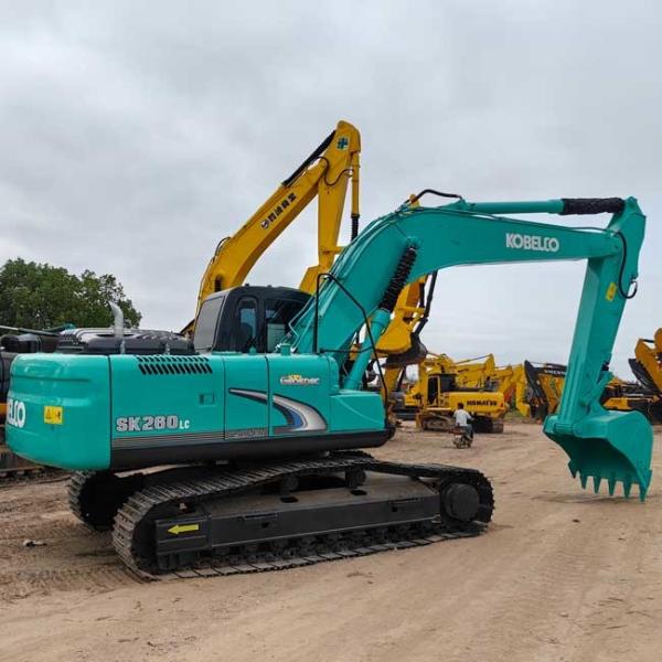 Middle Used Excavator Kobelco SK260LC Crawl Excavator 1.0m3 Bucket Capacity 26 Tons