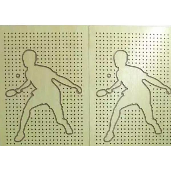 Natural Wooden Perforated Acoustic Soundproofing Panels For Studio Room