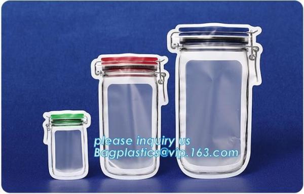 Resealable three -side sealed Aluminum Foil Zip Lock Bag/Food Moisture-proof k Pouch with Custom Logo, bagease