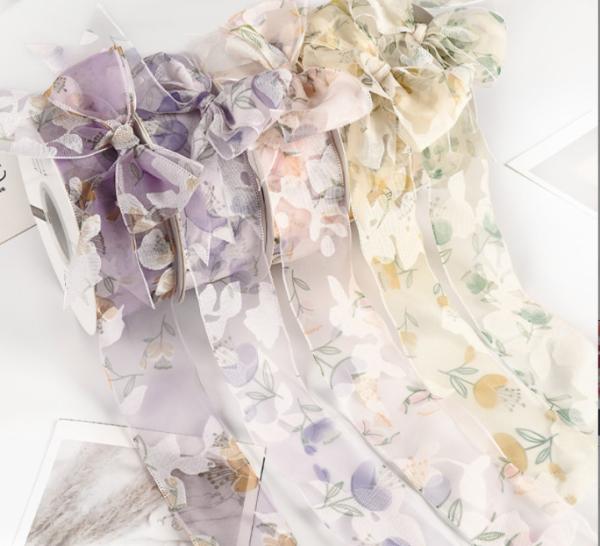 Washable Qixi Valentine's Day Flower Dance Ribbon Flower Bundle Flower Ribbon Handmade Diy Bow Decoration Ribbon Flower Art White