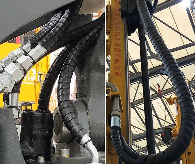 Plastic PP Spiral Wrap Protection Guard Hydraulic Hose Cover for Cable and Pipe Protection