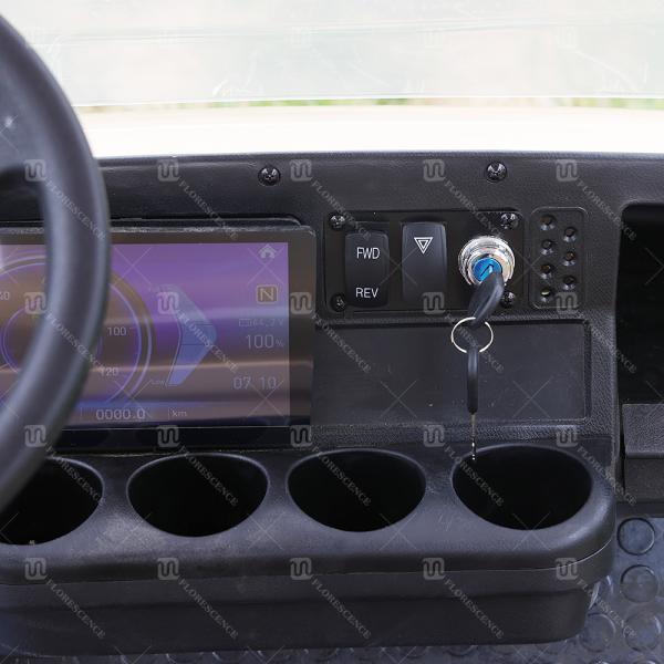 Carrinho de golfe elétrico 4 lugares 80-1200 km de alcance 6 horas de tempo de carregamento com bateria de lítio e pneus off-road