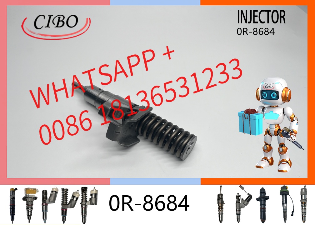 original 0R-8684 Diesel Fuel Injector for  3114 3116 3126 Engine 962G 950G 960F Wheel Loader 535B 525B Skidder Construction Machinery Parts original new injector