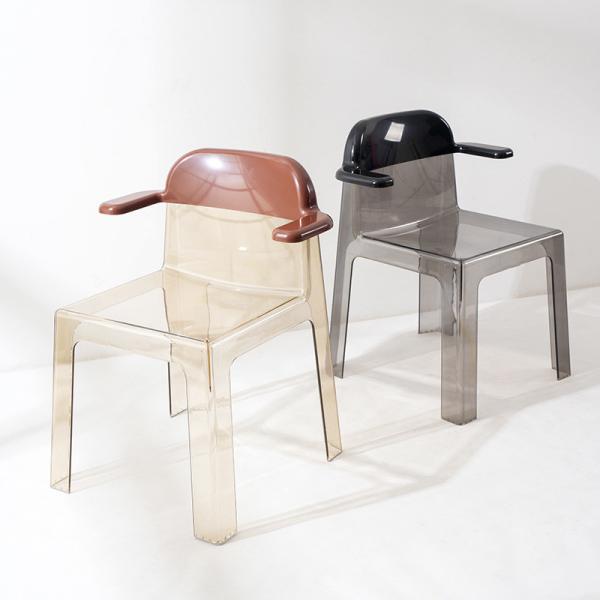 Clear Acrylic Dining Chair for Hotels and Banquets 60.5x55x76cm