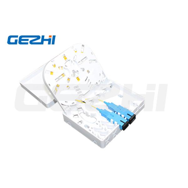 Waterproof 4 Core FTTH Termination Box Wall Mount Fiber Optic Terminal Box with ABS Material