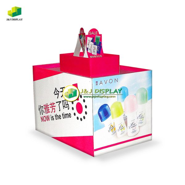 Customized Cardboard Box Display Stands Collapsible Weather Resistant