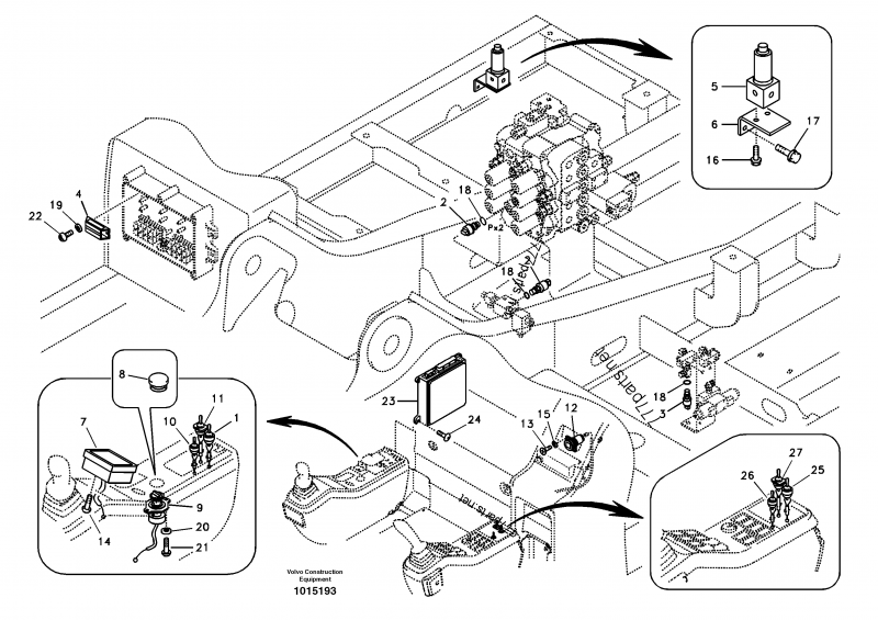 Регулятор ECU 14514090 60100000 экскаватора Belparts EC210 EC210B EC10BLC EC240B EC290B основной D6E D7E