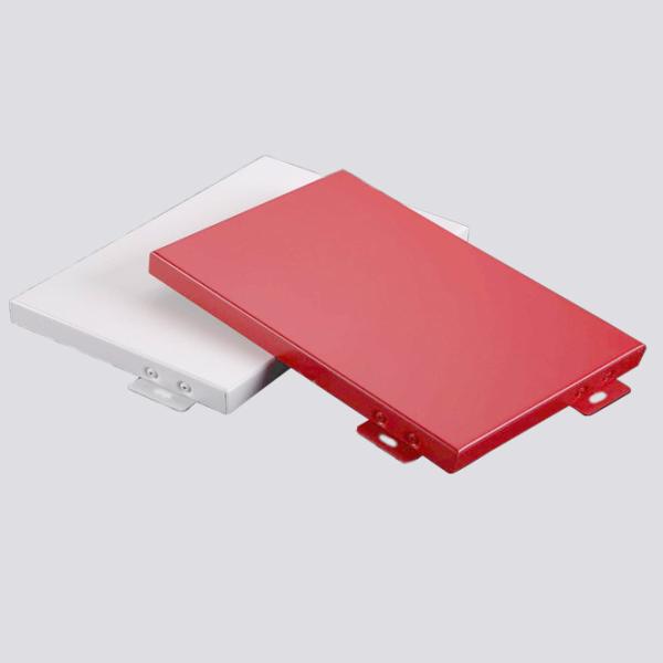 Weather Resistant Aluminum Wall Cladding Panel Custom For Eave / Canopy Decoration